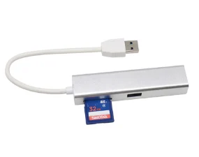 H3409 USB 3.0 Card Reader with Ethernet Adapter